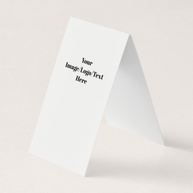 Carte de visite plié vertical personnalisé (Devant)