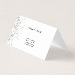 Carte de visite pliée