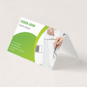 Carte de visite pliée