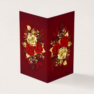 Carte de visite pliée