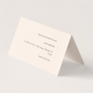 Carte de visite pliée