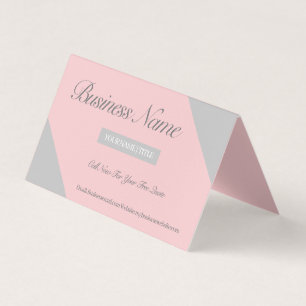 Carte de visite pliée