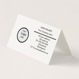 Carte de visite pliée