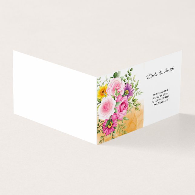 Carte de visite pliée (Extérieur)