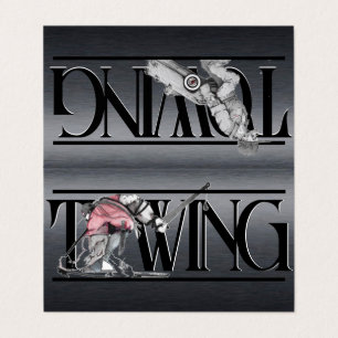 Carte de visite pliée