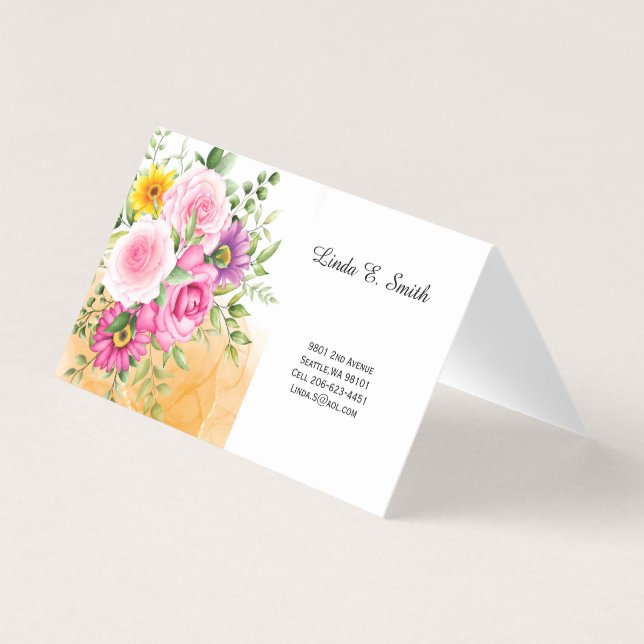 Carte de visite pliée (Devant)