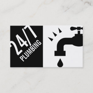 Carte De Visite Plomberie de plomberie Faucet d'eau Handyman Maint