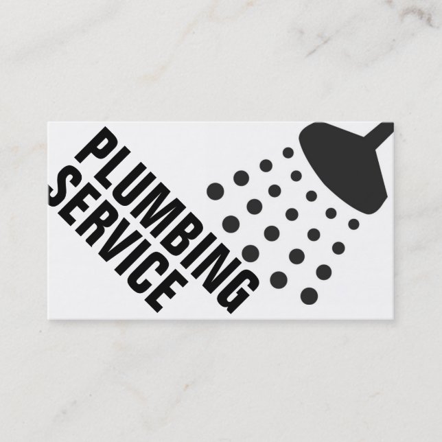 Carte De Visite Plomberie de plomberie Faucet d'eau Handyman Maint (Devant)