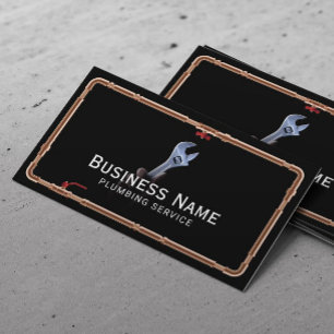 Carte De Visite Plomberie Service de réparation de tuyaux professi