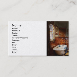Carte De Visite Plombier - L'heure du bain