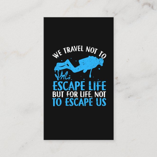 Carte De Visite Plongée sous-marine - Plongée avec tuba (Devant)