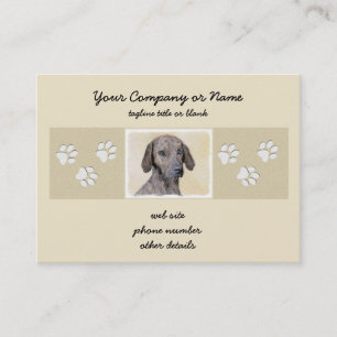 Carte De Visite Plott Peinture - Cute Original Chien Art