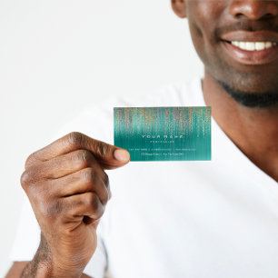 Carte De Visite Pluie en bon état métallique de Cyber de Matrix