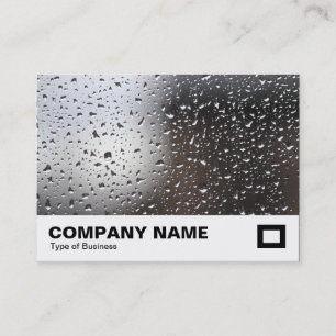 Carte De Visite Pluie sur une fenêtre