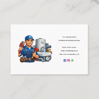Carte De Visite Plumber Business Card Template – Professional Edit