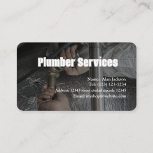 CARTE DE VISITE PLUMBER modifiable