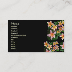 Carte De Visite Plumeria