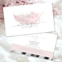 Plumes blanches roses Argent