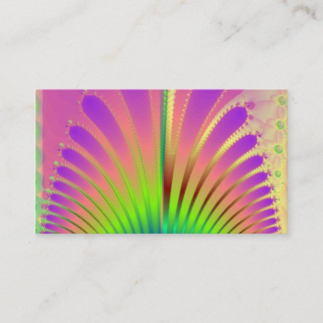 Carte De Visite Plumes de carnaval (Devant)