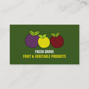 Carte De Visite Plums de fruits, Greengrocs