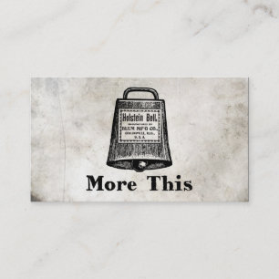 Carte De Visite Plus de Cowbell