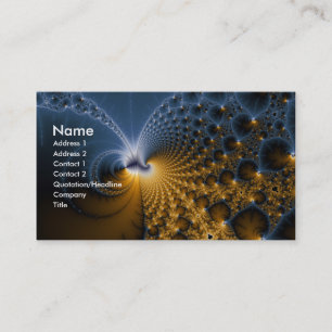 Carte De Visite Plus loin - L'art fractal