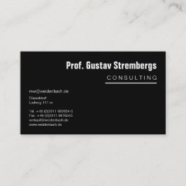Carte De Visite Plus noir