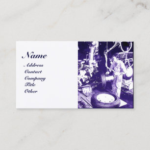 Carte De Visite PNEUS, AUTOMOBILE, Garage de réparation automobile