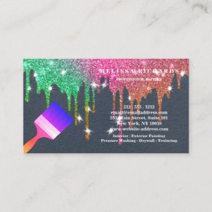 Carte De Visite Poche en or pour peintre