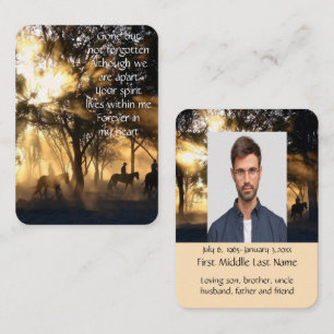 Carte De Visite Poche Keepsaké Memorial Morning Sunshine Hors