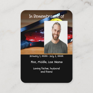 Carte De Visite Pocket Card Memorial Pickleball Sport
