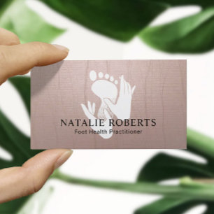Carte De Visite Podiatre Thérapeute pour le massage des pieds Zen