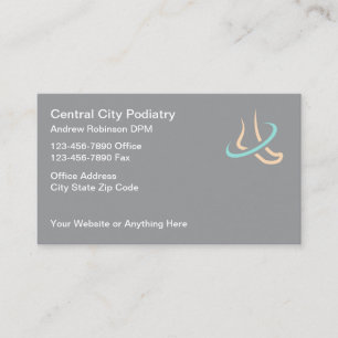 Carte De Visite Podiatrist Foot Doctor Office Médicale