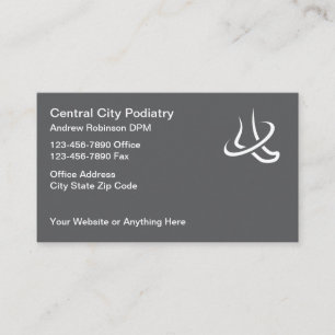 Carte De Visite Podiatrist Foot Doctor Office Médicale