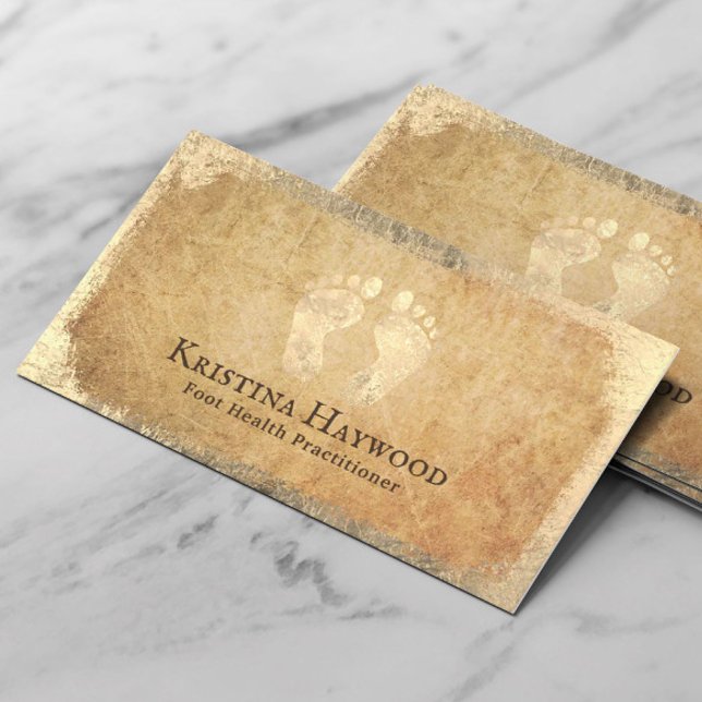 Carte De Visite Podiatriste Massage des pieds Praticien de soins d (Créateur téléchargé)