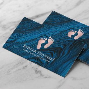 Carte De Visite Podiatriste praticien en santé du pied Abstrait b