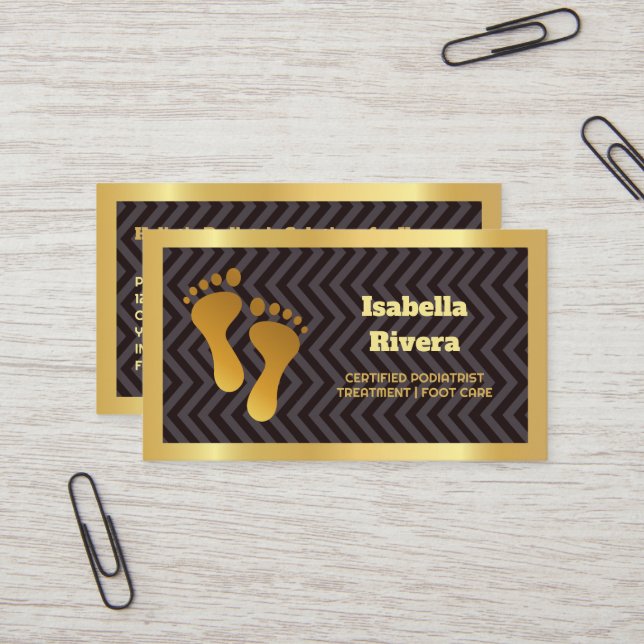 Carte De Visite Podologue (Devant/Arrière en situation)