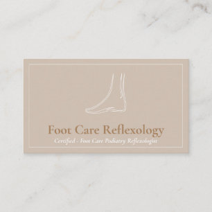 Carte De Visite Podologue Réflexologue de soins de massage du pied