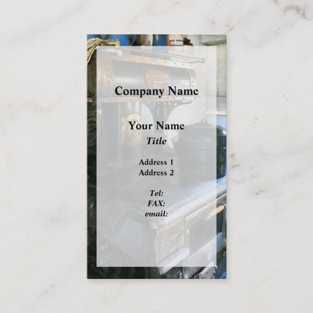 Carte De Visite Poêle à charbon (Devant)