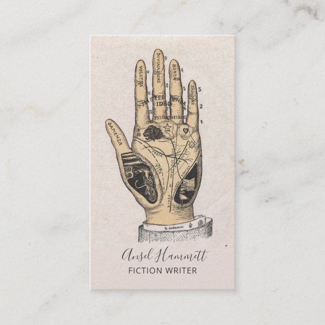 Carte De Visite Poète écrivain (Devant)