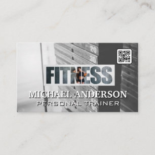 Carte De Visite Poids de gym   Forme physique   Santé   Entraîneur