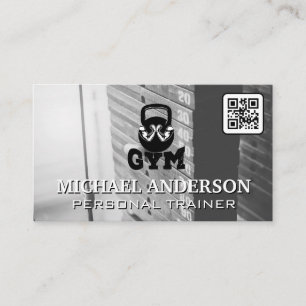 Carte De Visite Poids de gym Logo de fitness Kettle Bell