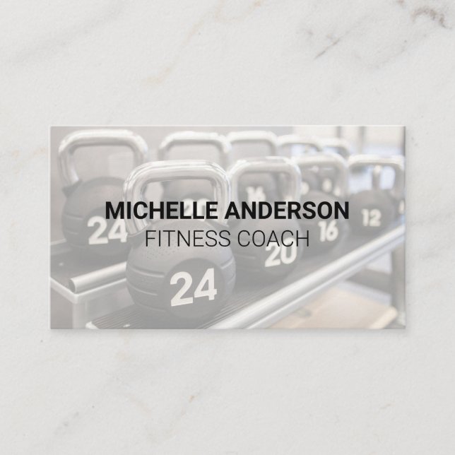 Carte De Visite Poids de la cloche Kettle | Équipement De Gym (Devant)