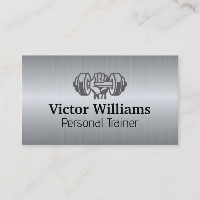 Carte De Visite Poids de la main | Fitness (Devant)