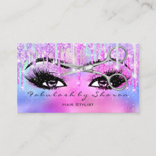 Carte De Visite Poils Dresser Lashes Parties scintillant Drivers H