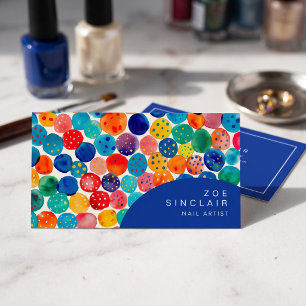 Carte De Visite Point de couleur abstrait