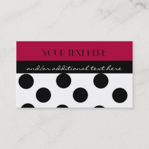 Carte De Visite Point de polka