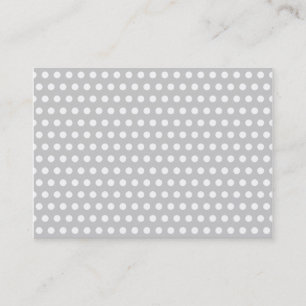 Carte De Visite Points blancs sur gris clair