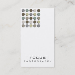 Carte De Visite Points brouillés monochromes artiste de grille