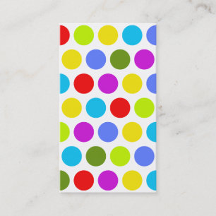 Carte De Visite Points Colorés Multicolores